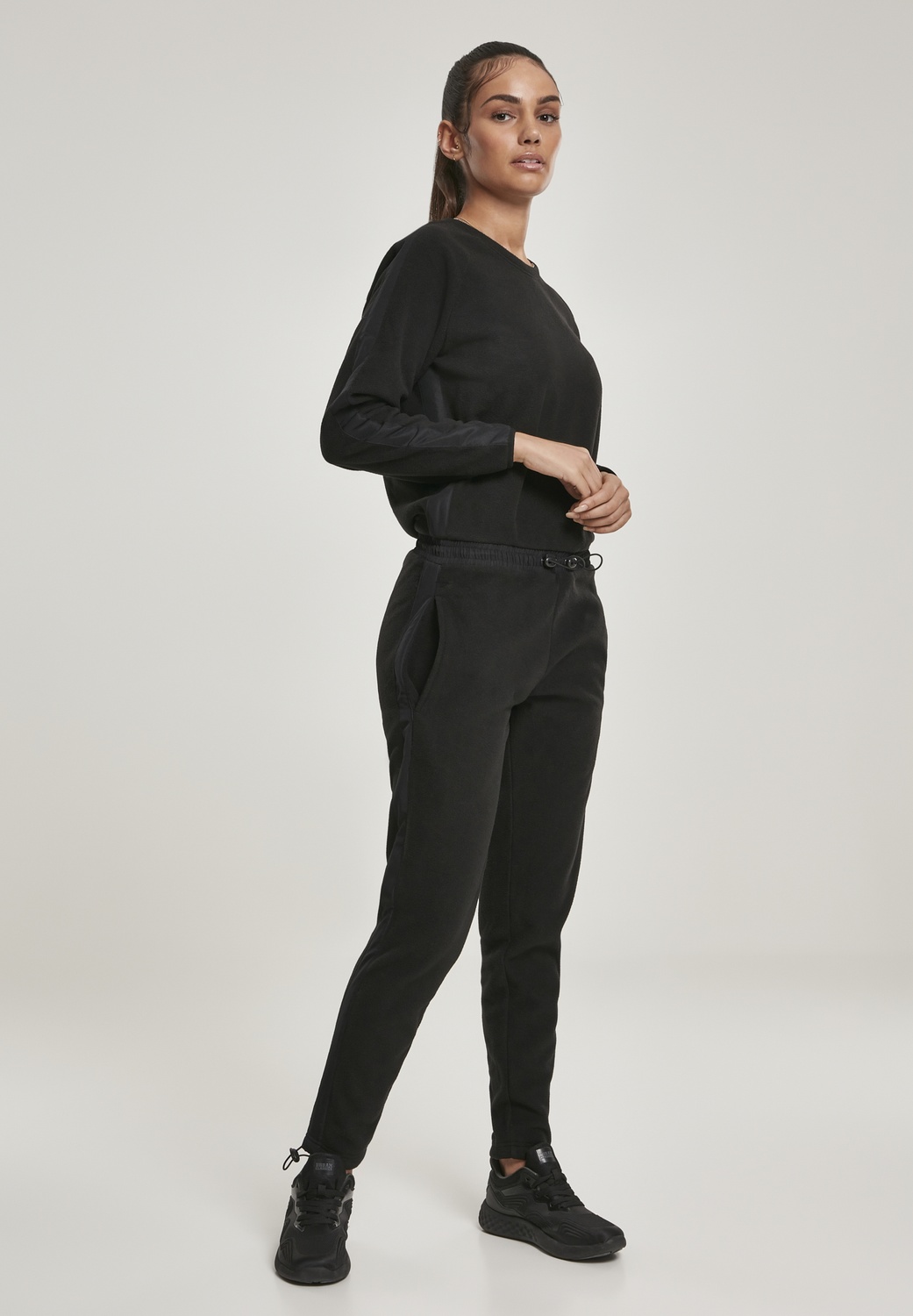 UrbanClassicsDamenJumpsuitLadiesPolarFleeceJumpsuitBlack