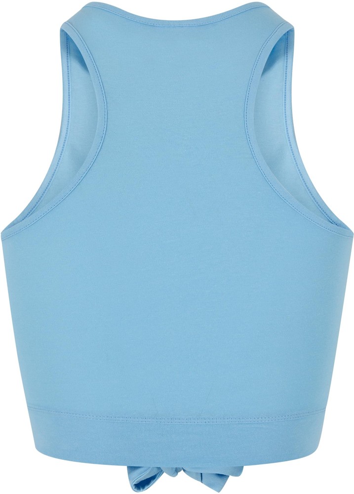 UrbanClassicsDamenLadiesCroppedKnotTopBalticblue-3XL