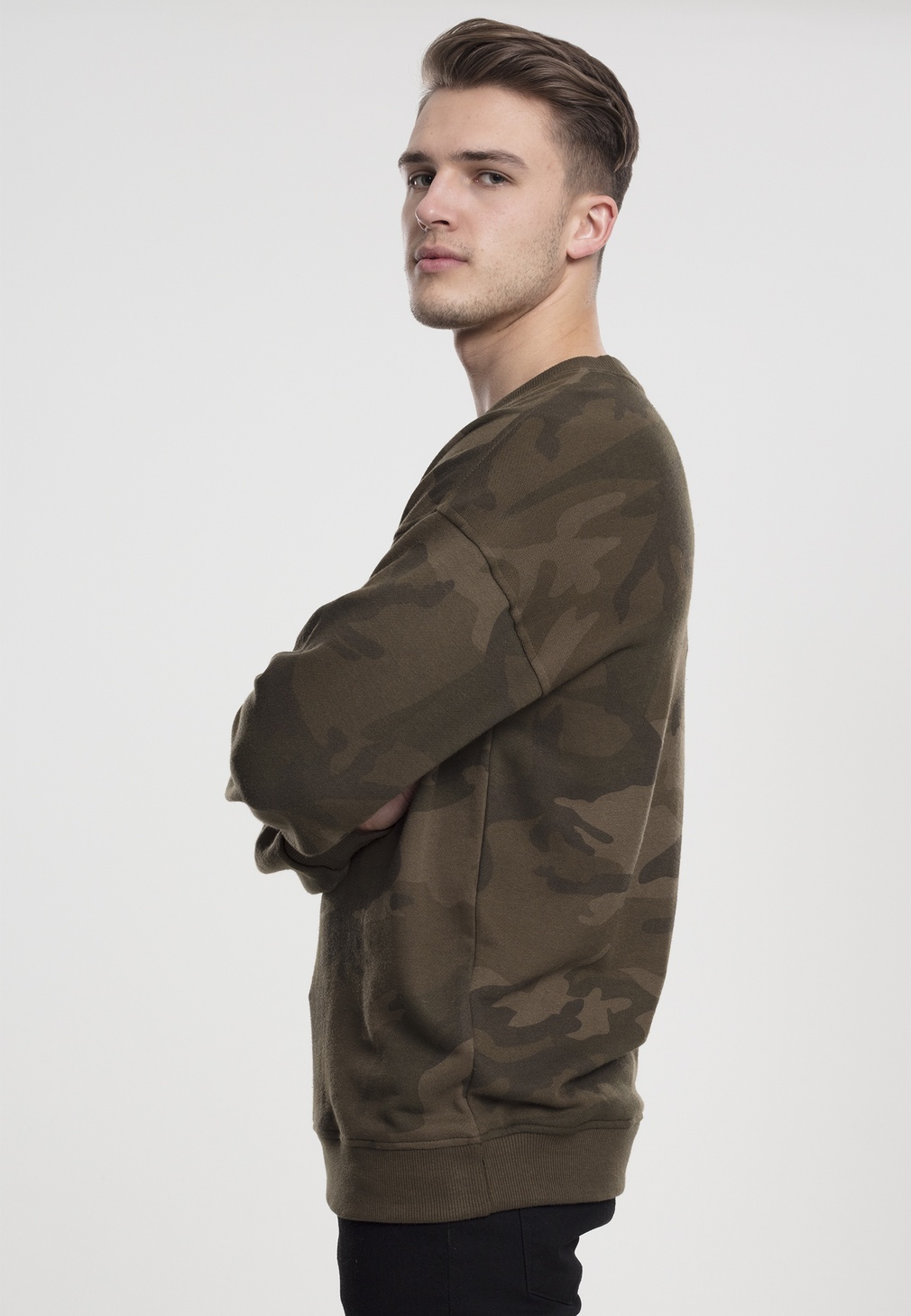 UrbanClassicsPulloverCamoCrewneckOliveCamouflage-L