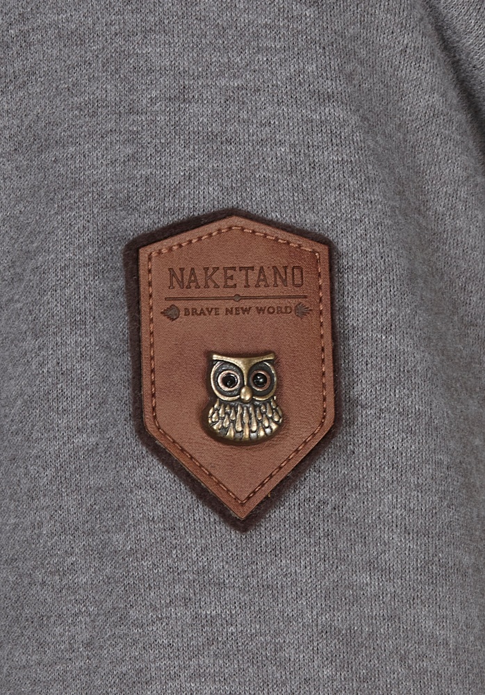 NaketanoDamenSweatjackeBrazzo1801-0301DarkGreyMelange-XS