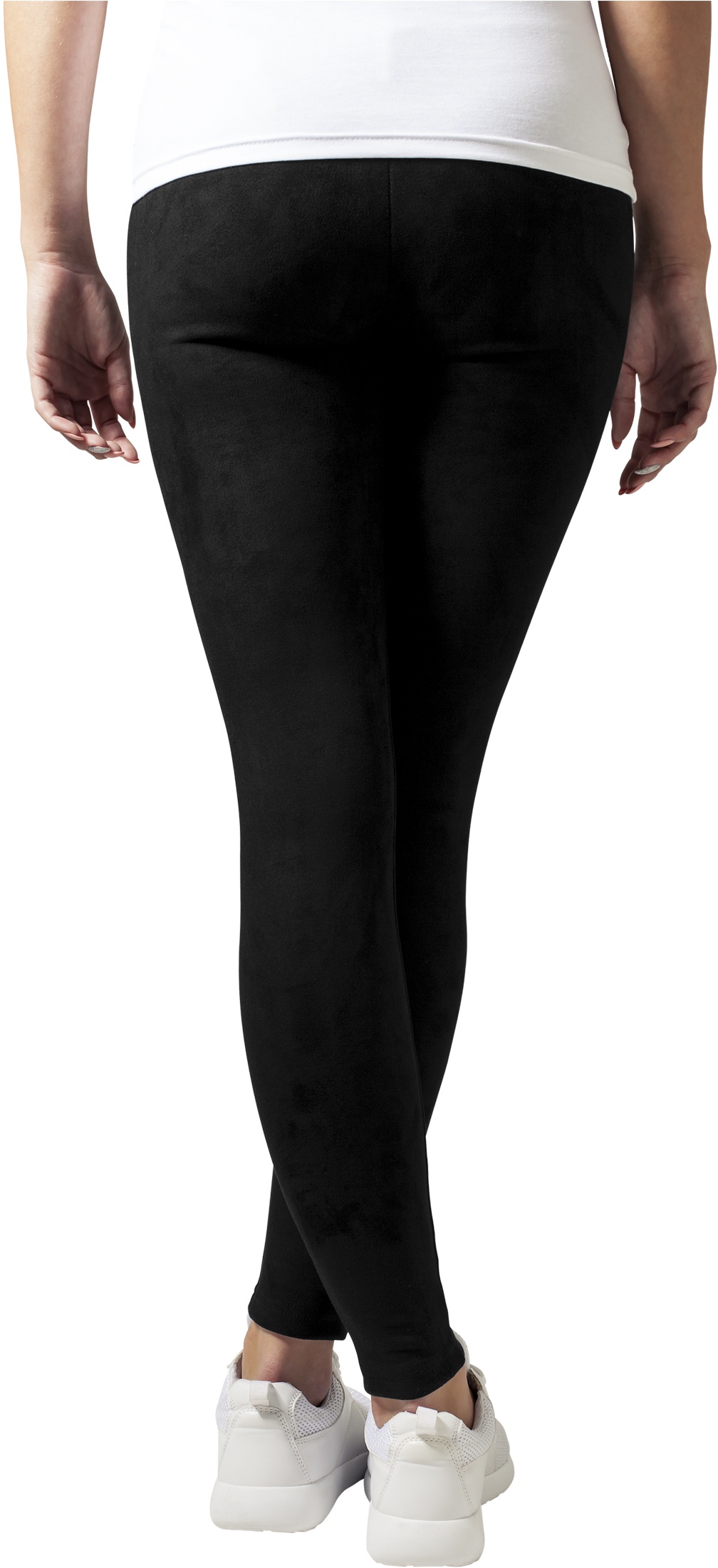 UrbanClassicsDamenLeggingsLadiesImitationSuedeLeggingsBlack