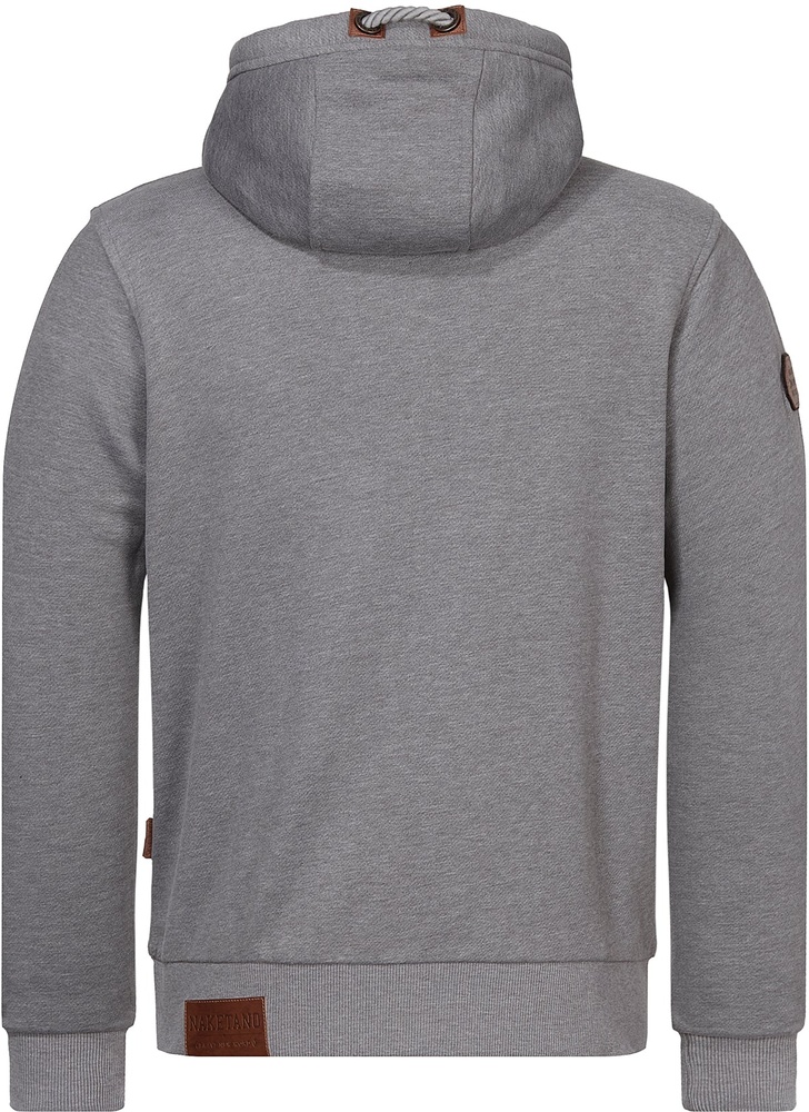 NaketanoHoodieSchwarzkopf1800-0310DarkGreyMelange-S