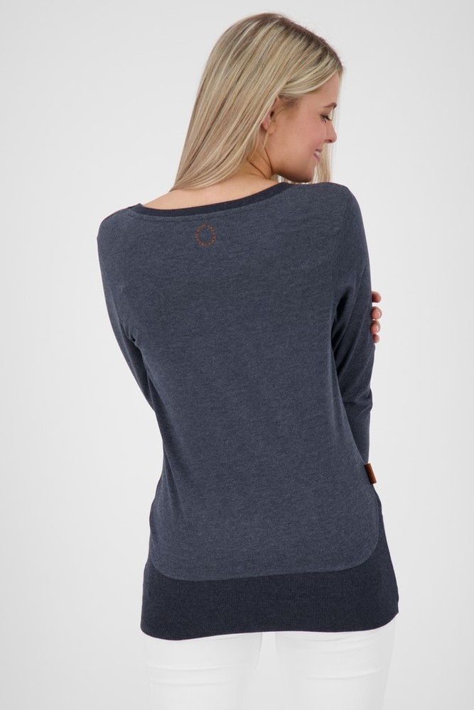 AlifeKickinDamenCocoAKALongLongsleeveMarine-M