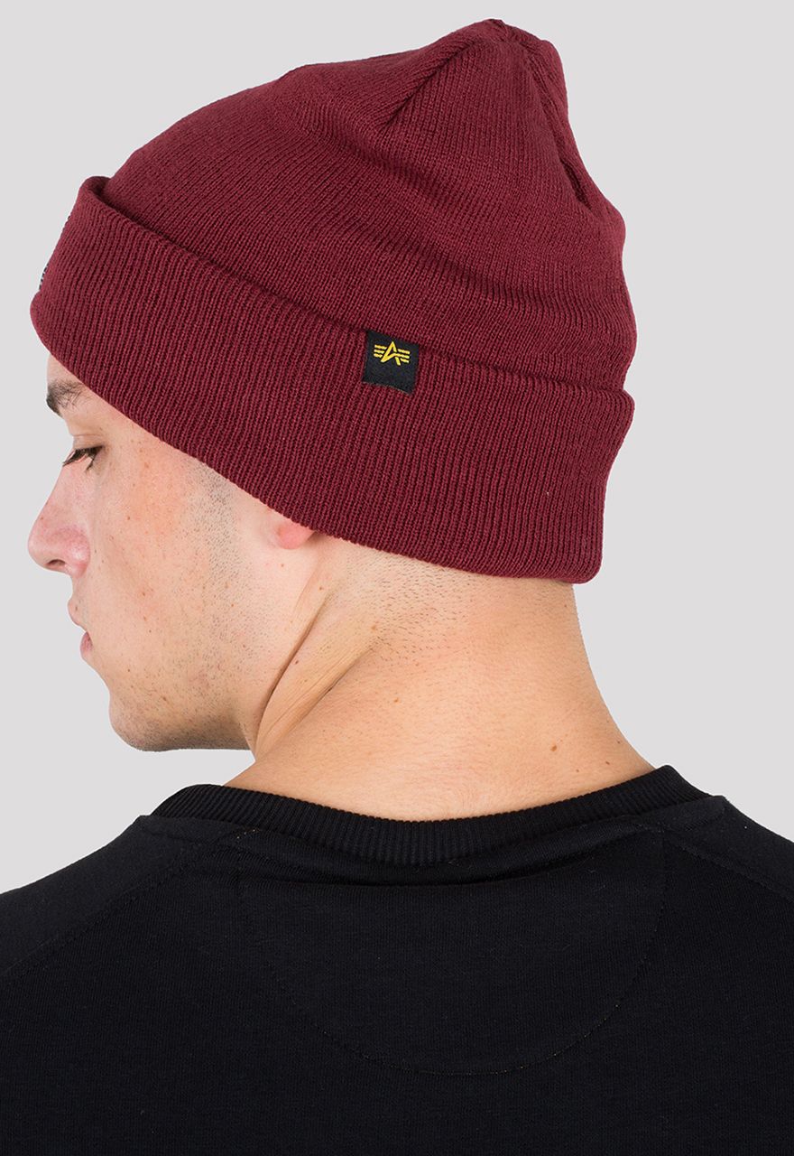 AlphaIndustriesX-FitBeanieMtzenBurgundy