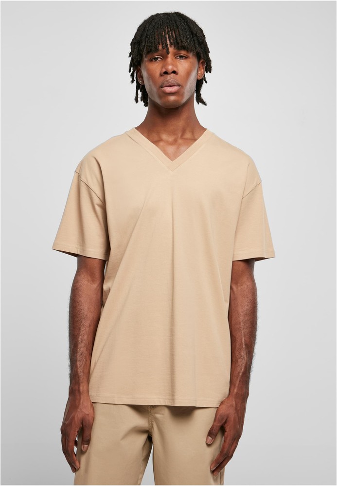 UrbanClassicsT-ShirtOrganicOversizedV-NeckTeeUnionbeige-3XL