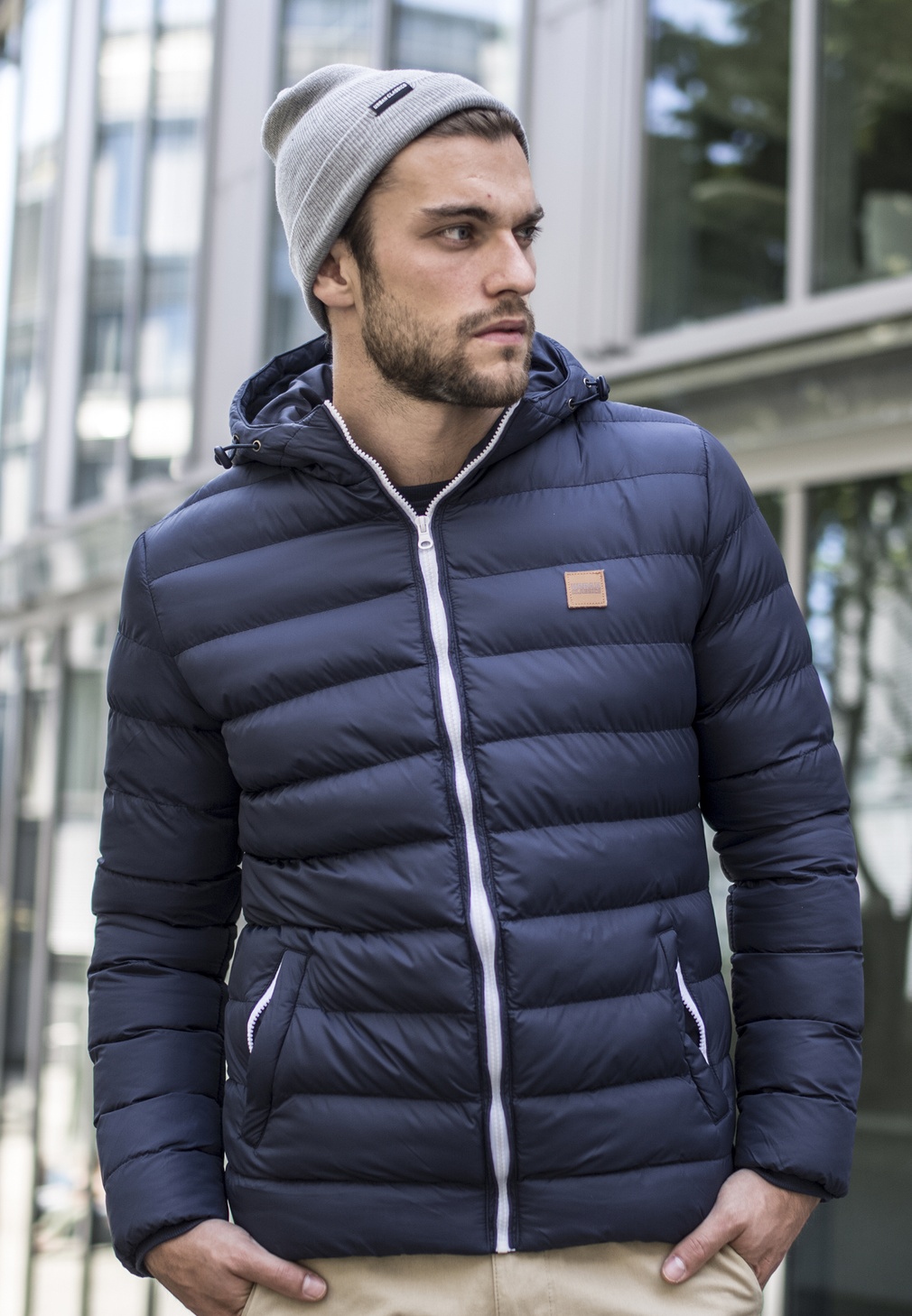 UrbanClassicsBeanieBasicFlapBeanieGrey