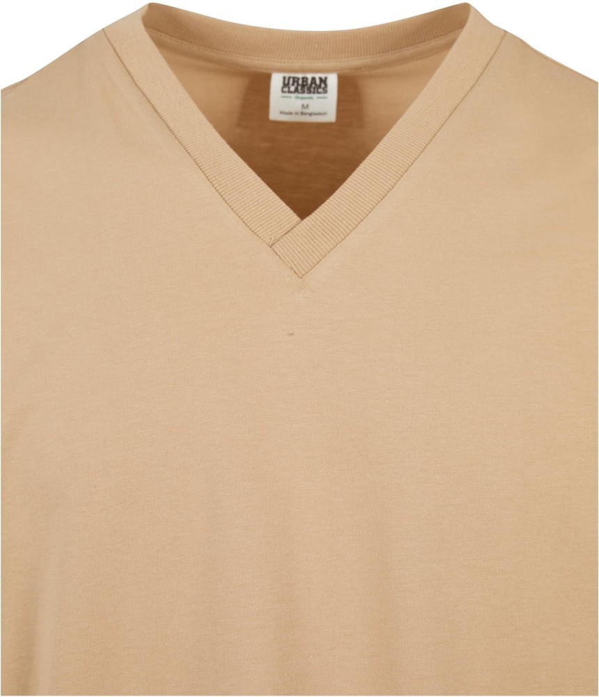 UrbanClassicsT-ShirtOrganicOversizedV-NeckTeeUnionbeige-3XL