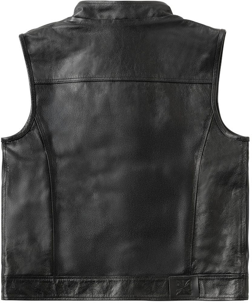 WCCWestCoastChoppersHerrenWesteCollab1312LeatherCflRidingVestWCCJS161ZW