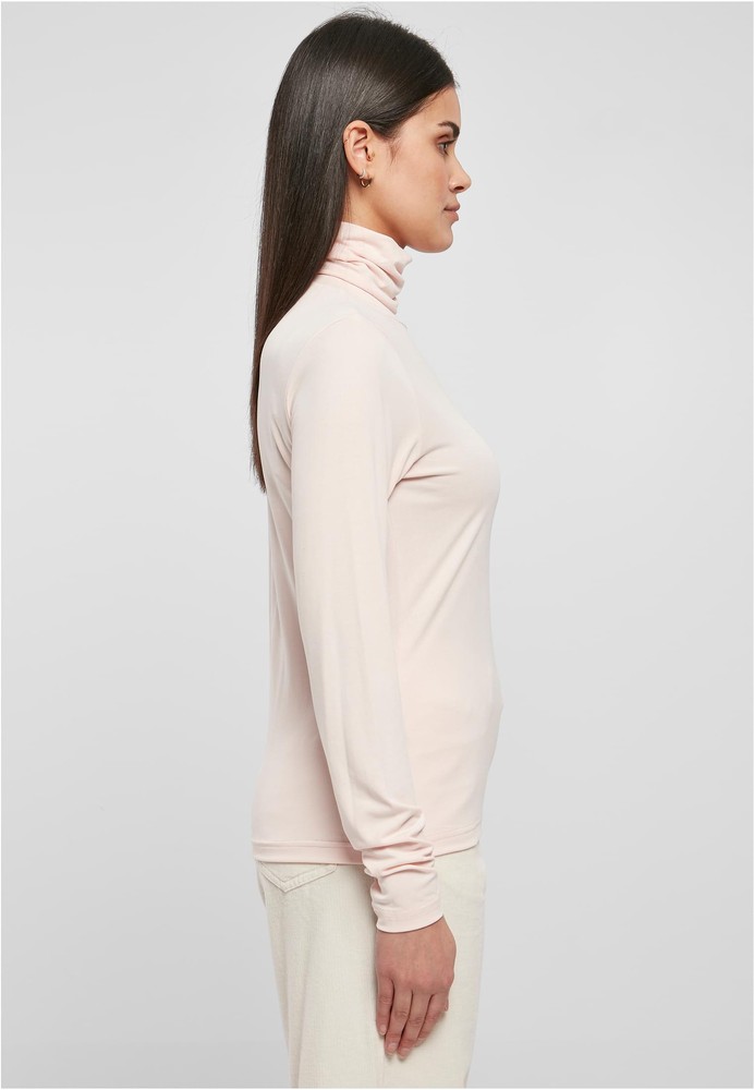 UrbanClassicsDamenLadiesModalTurtleneckLongsleevePink-3XL