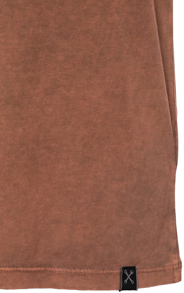 KingKerosinRoll-UpT-ShirtAcidWashmitBackprintKK4215352150Dunkelbraun