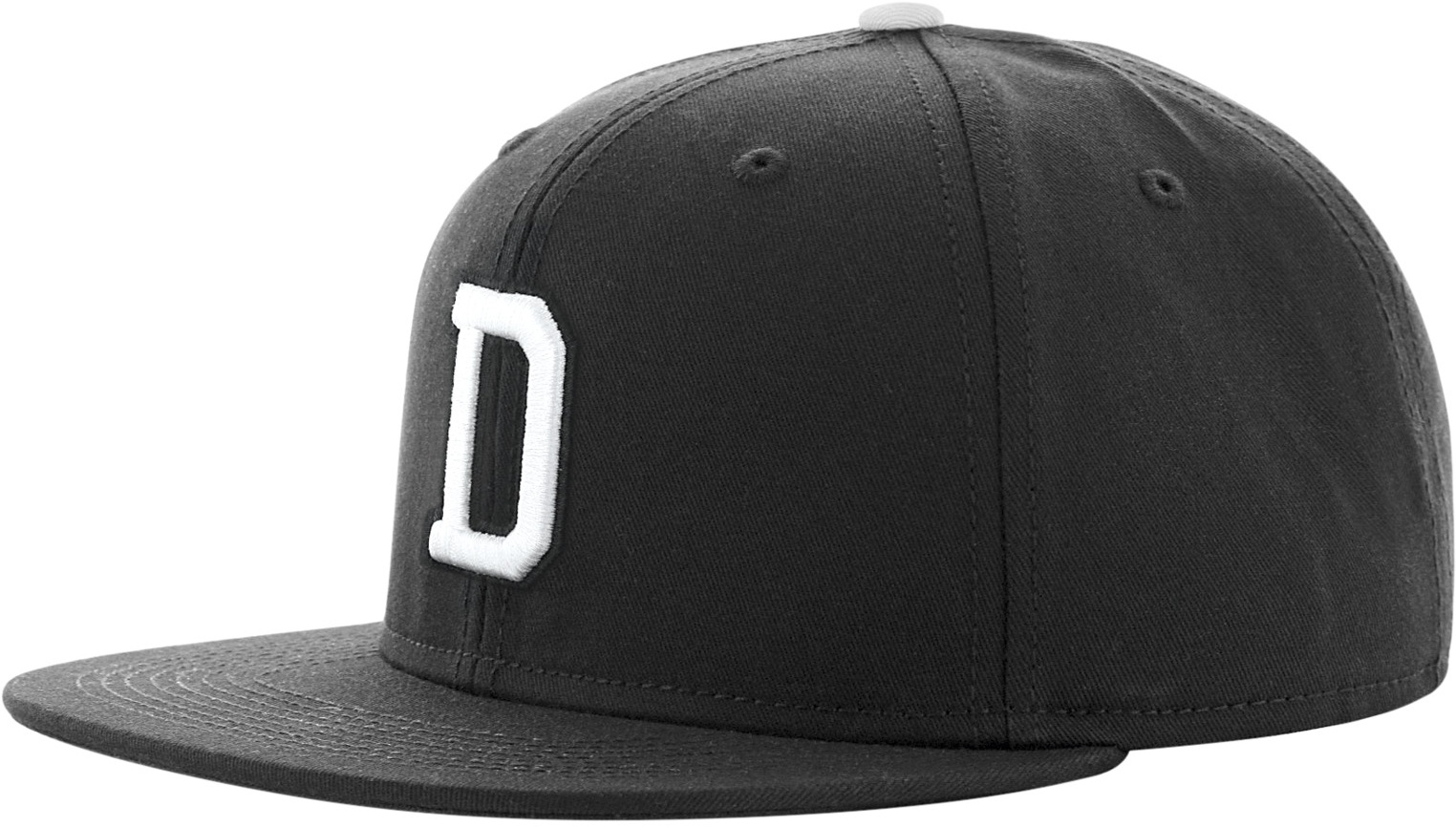 MSTRDSCapDLetterSnapbackBlack-blkL