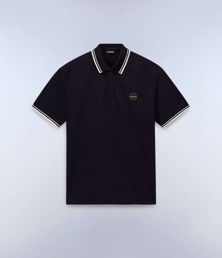 NapapijriPoloShirtE-MacasSs1NP0A4ID5BlackBeauty-XS