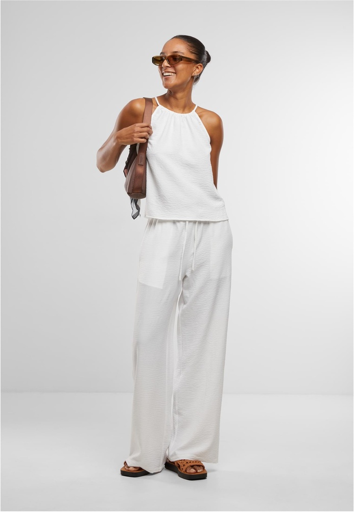 UrbanClassicsDamenLadiesStructuredWidelegPantsTB7500White-3XL