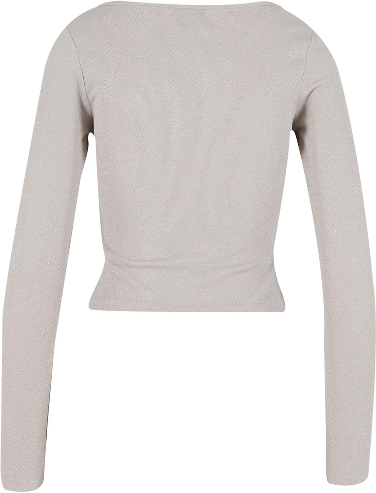 UrbanClassicsDamenLadiesGlitterSquareNeckLongsleeveTB6996
