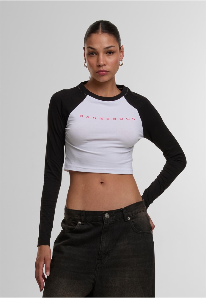 DangerousDNGRSDamenBoldLongsleevesDLLS003WhiteBlack-L