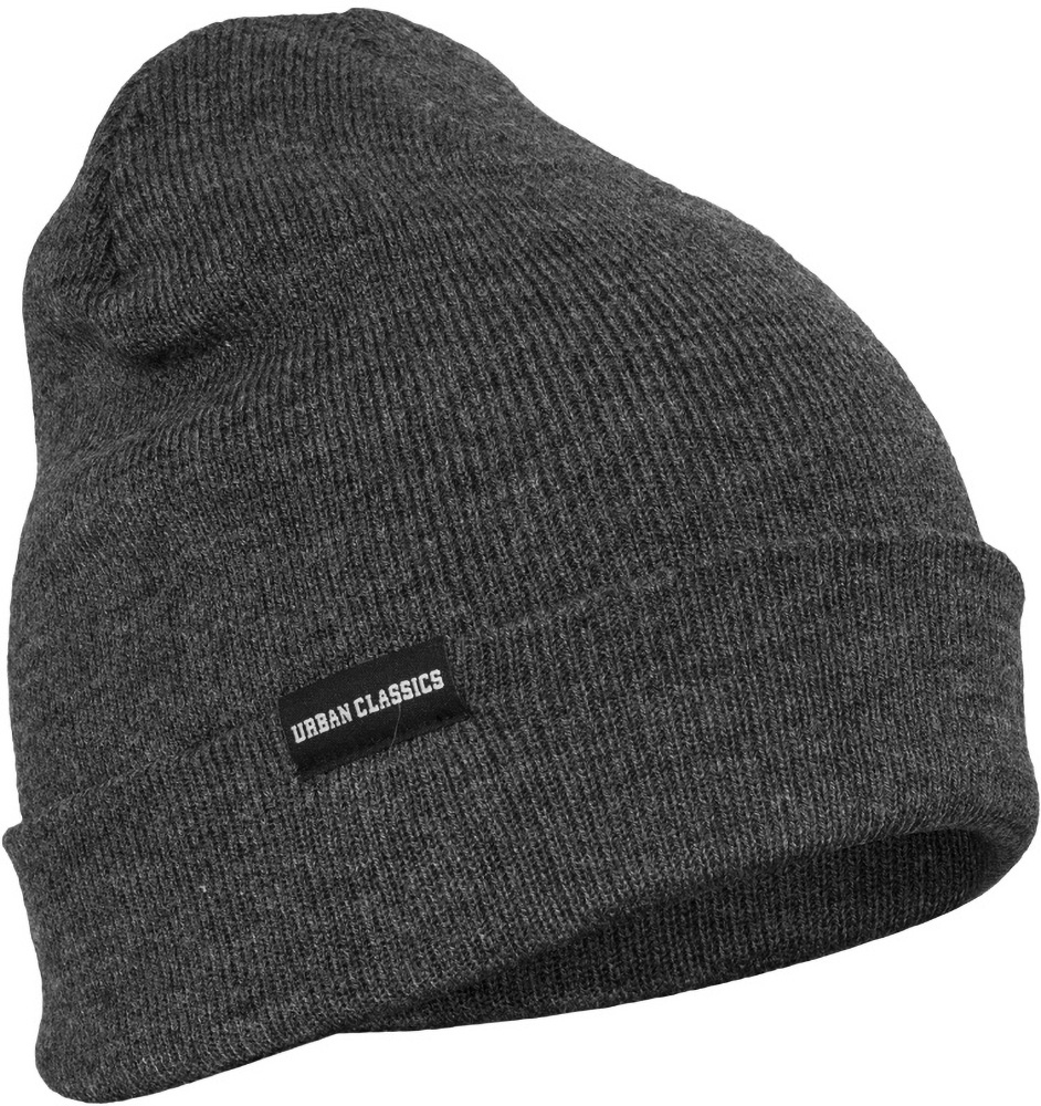 UrbanClassicsBeanieBasicFlapBeanieCharcoal