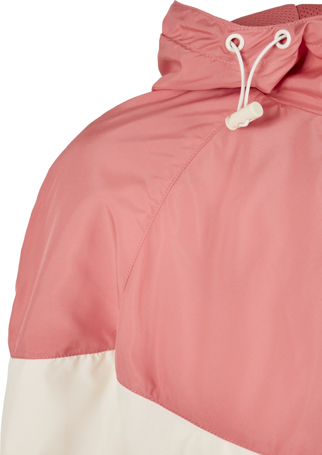 UrbanClassicsDamenJackeLadiesArrowWindbreakerPalepinkWhitesand-3XL