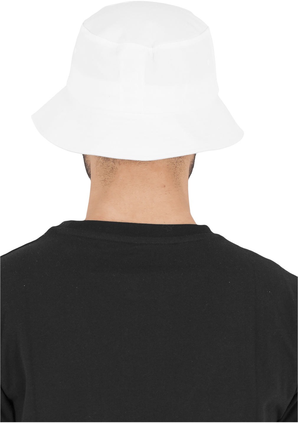 FlexfitCapCottonTwillBucketHatWhite