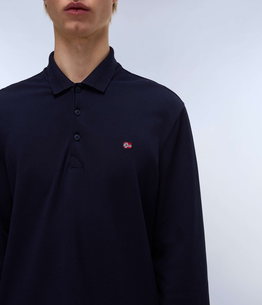 NapapijriPoloShirtEalisLs1NP0A4I8QBlueMarine-XS