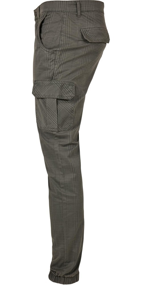 UrbanClassicsAOPGlencheckCargoJogPantsDarkgrey-3XL