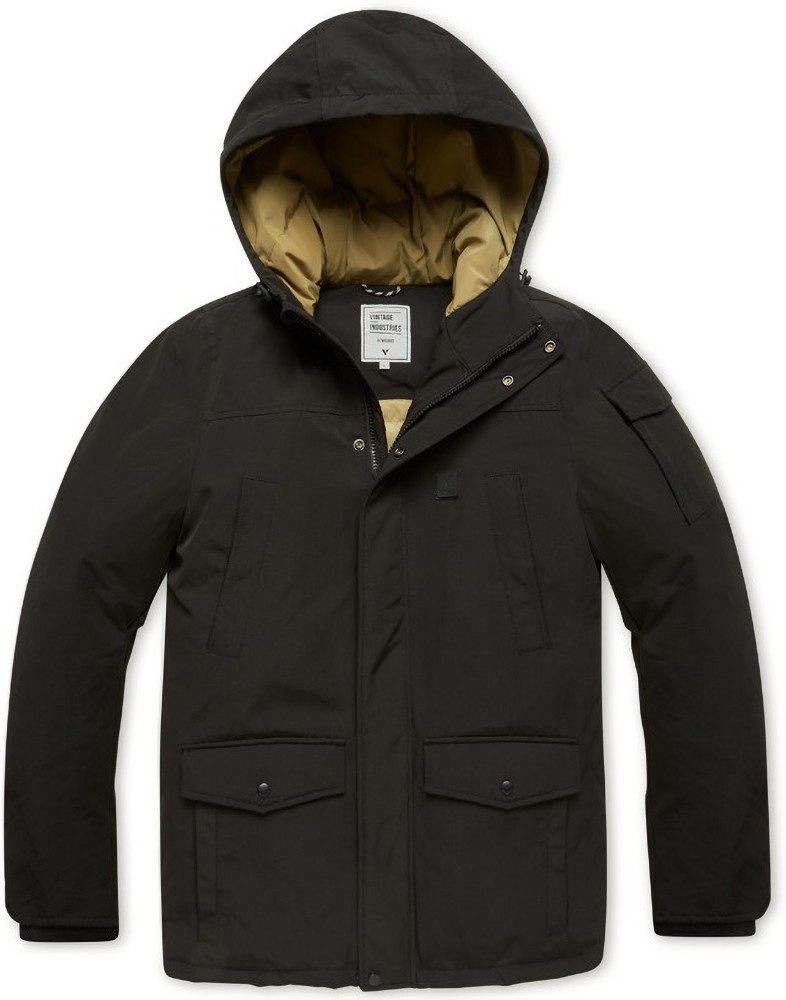 VintageIndustriesFunktionsjackeGavynParkaBlack