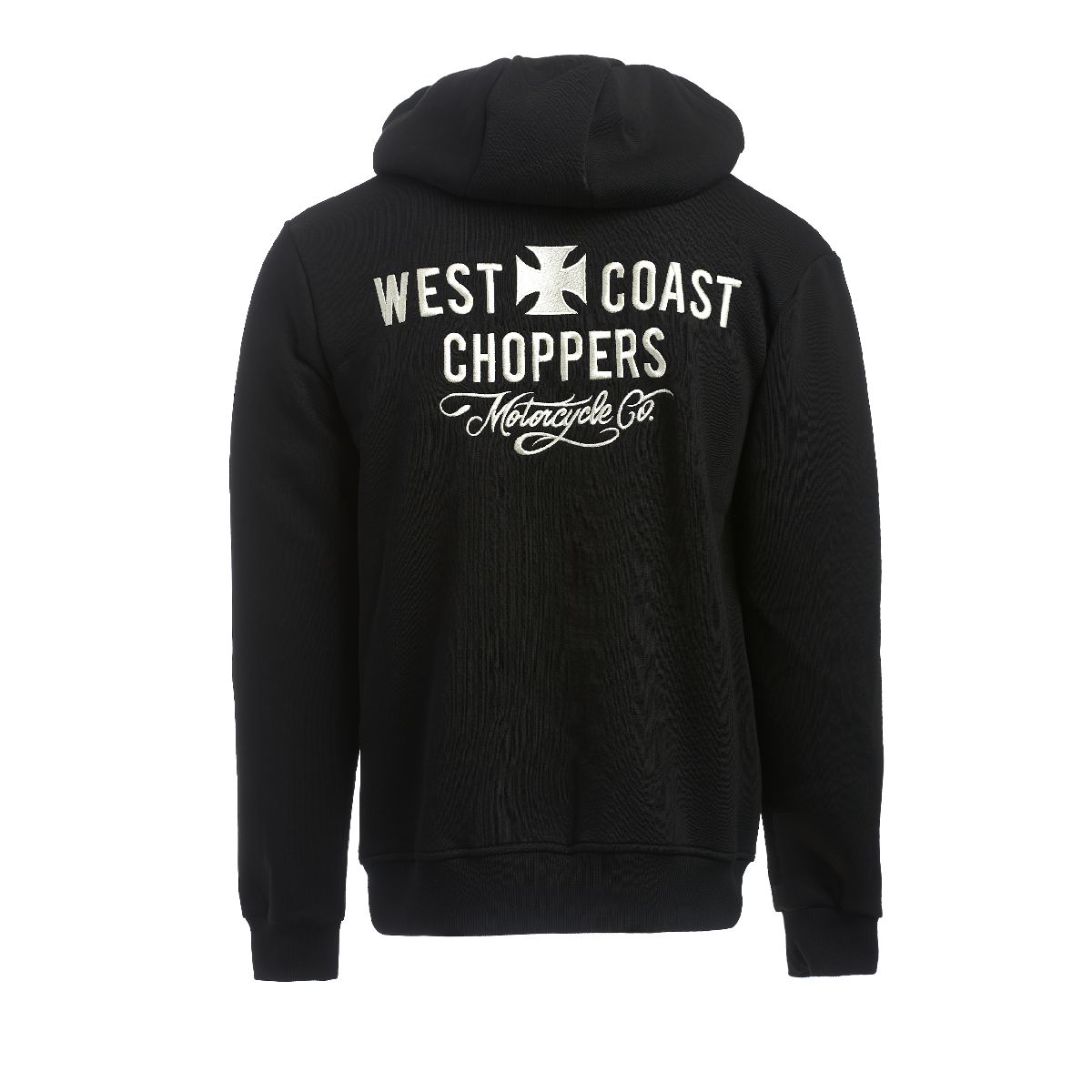 WCCWestCoastChoppersHoodieMotorcycleCoZipHoodyBlack