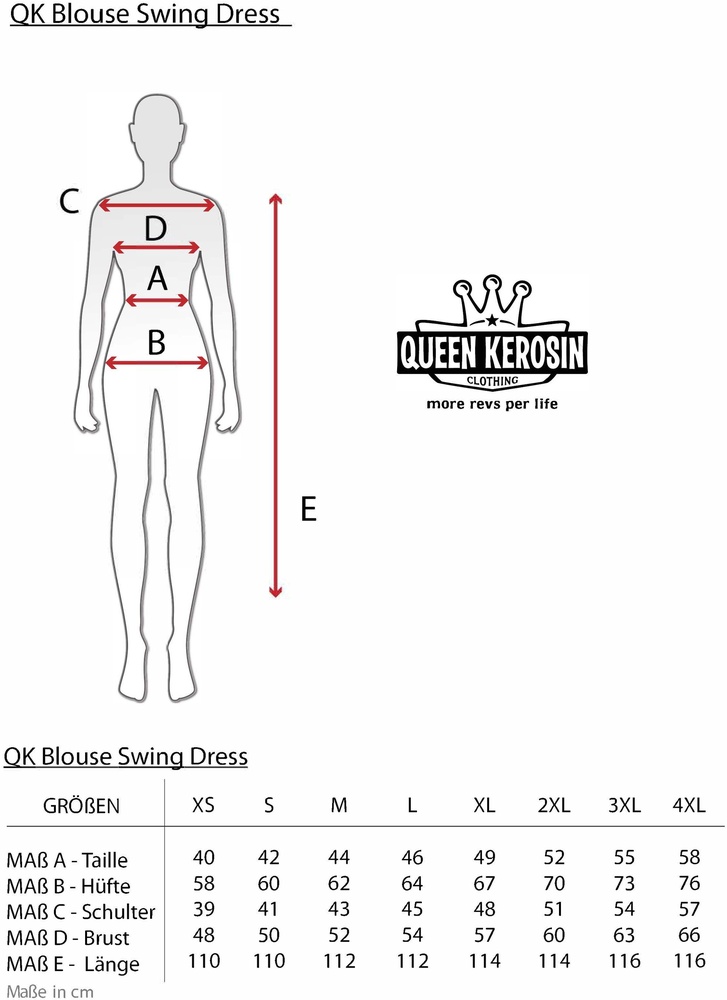 QueenKerosinDamenAopSwingDressQKU36004