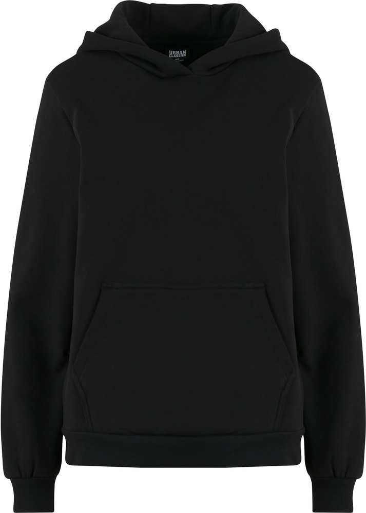 UrbanClassicsDamenLadiesLooseBrushedFleeceHoodyTB7433Black-L