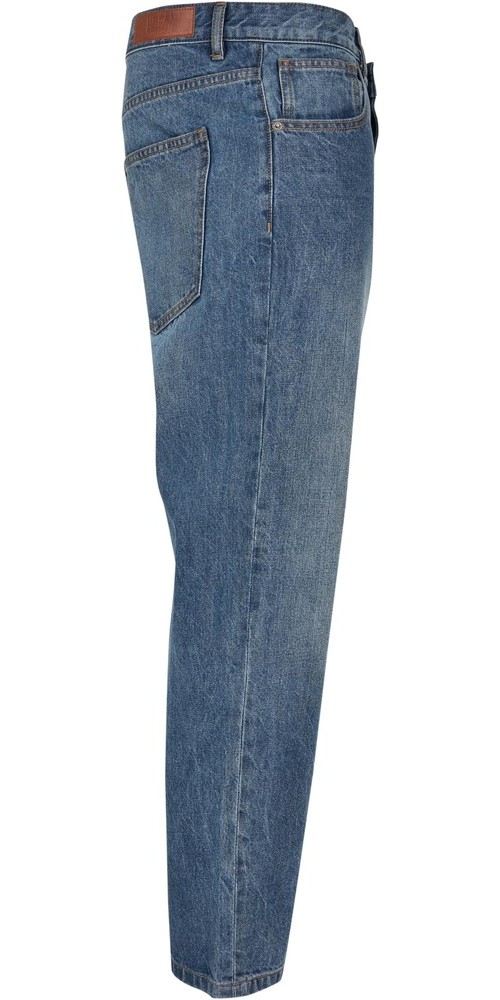 UrbanClassicsHoseCroppedTaperedJeansMiddeepblue