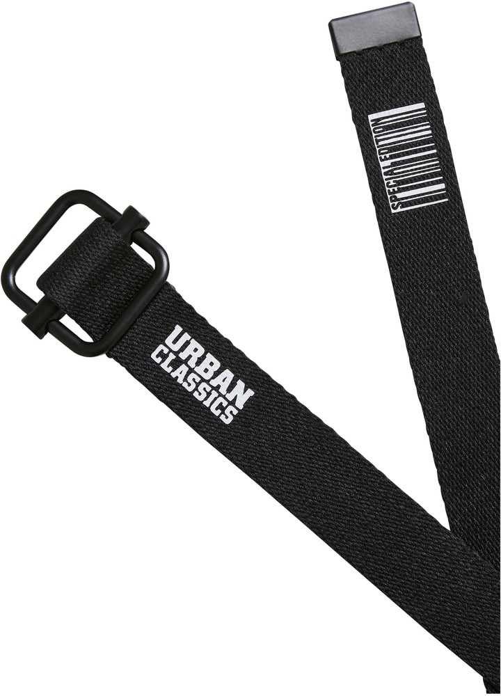 UrbanClassicsJungenGrtelIndustrialCanvasBeltKids2-PackBlackBlue
