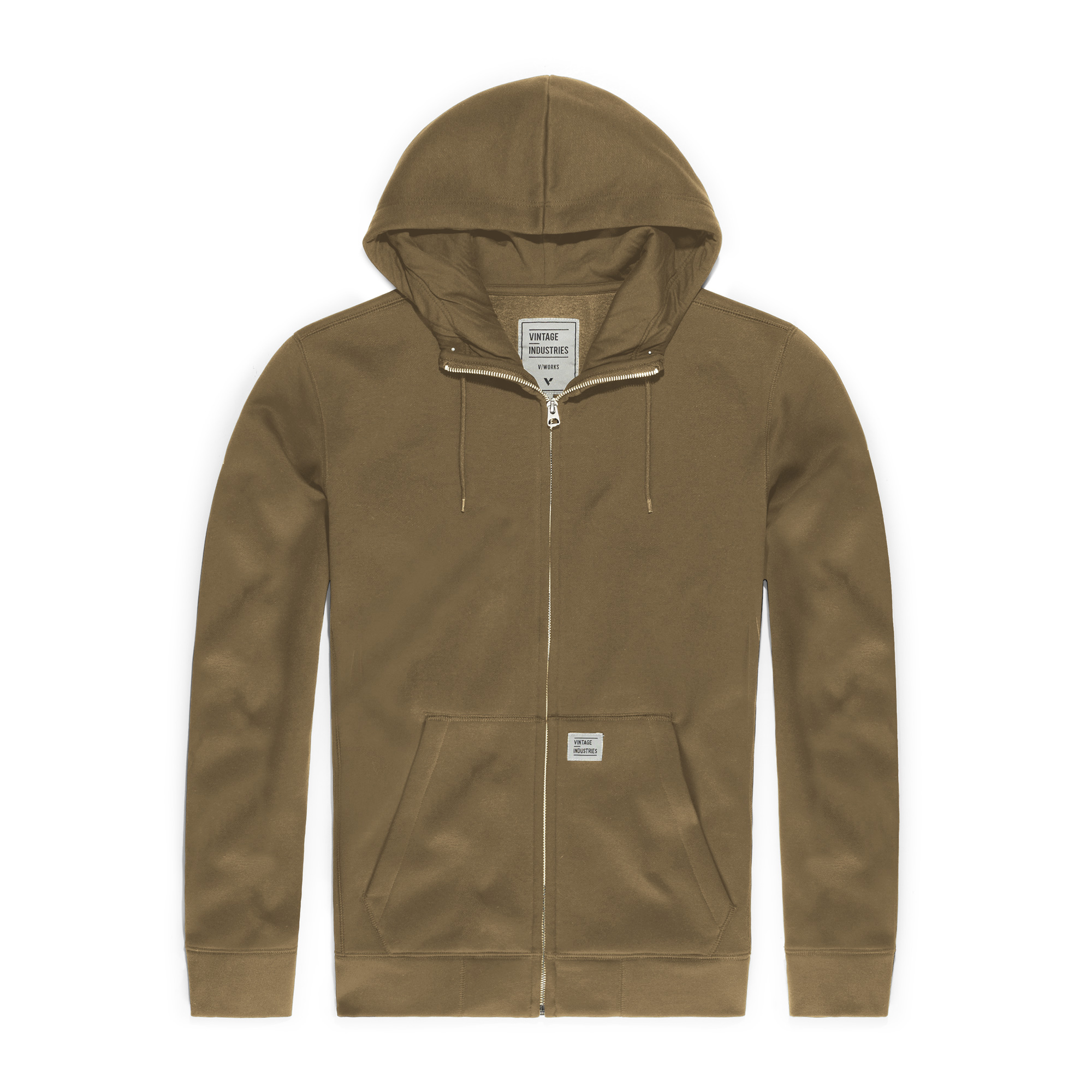 VintageIndustriesSweatjackeCruzHoodedSweatshirtSand-S