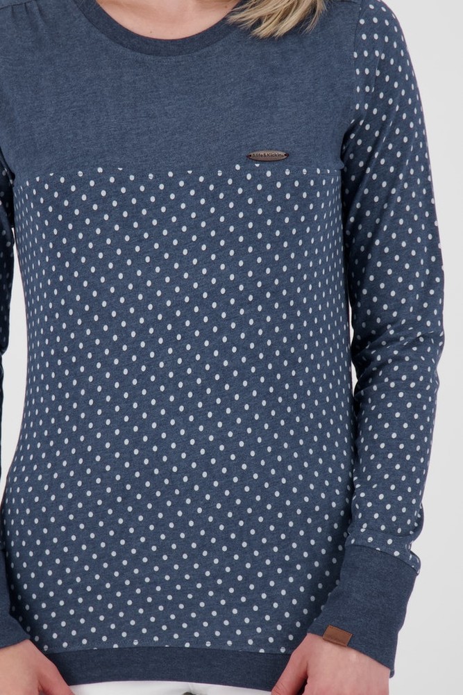 AlifeKickinDamenLeonieAKBLongsleeveMarineMelange-XL