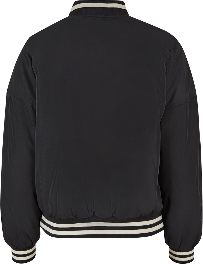 UrbanClassicsDamenJackeLadiesOversizedRecycledCollegeJacketBlack