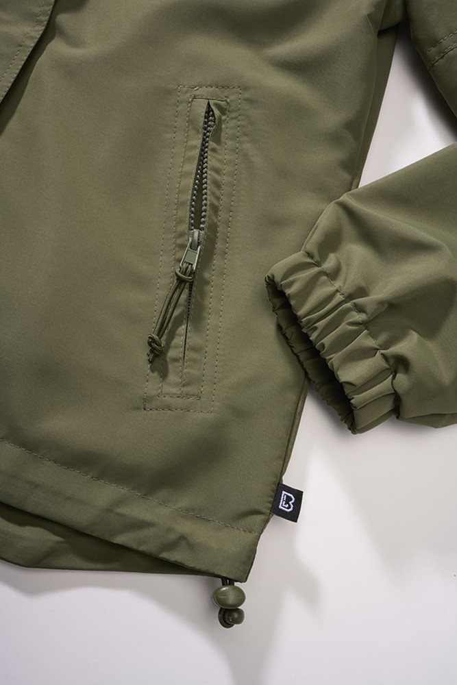 BranditWomenJackeLadiesSummerWindbrfrontzipOlive