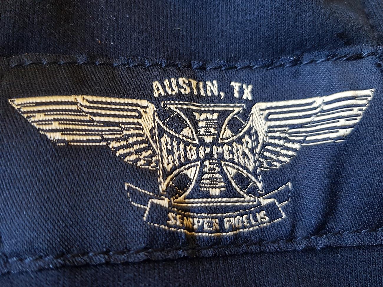 WCCWestCoastChoppersHoodieCrossPanelZipBlack