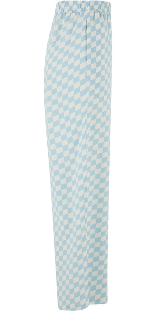 UrbanClassicsDamenLadiesViscoseResortPantsTB6218Oceanbluecheck-3XL