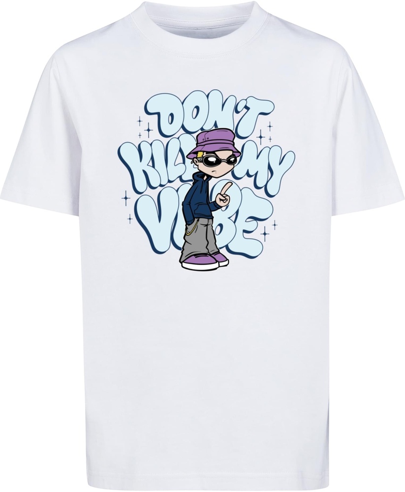MisterTeeKinderKidsDontKillMyVibeTeeMTK251White-110116
