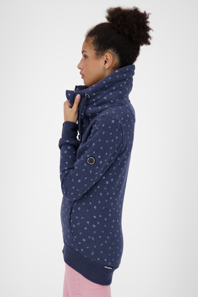 AlifeKickinDamenVivianAKBSweatjacketMarineMelange-2XL