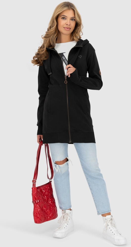 AlifeKickinDamenSweatjackeJasinaAKAHoodedSweatJacket31082-9999Moonless-L