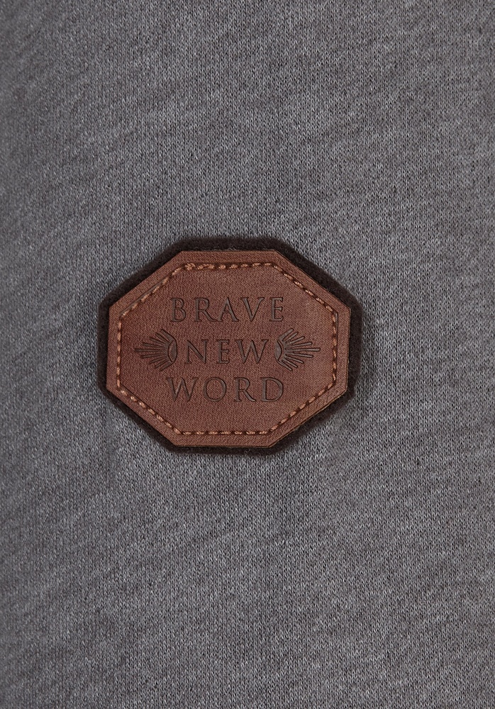 NaketanoHoodieSchwarzkopf1800-0310DarkGreyMelange-S