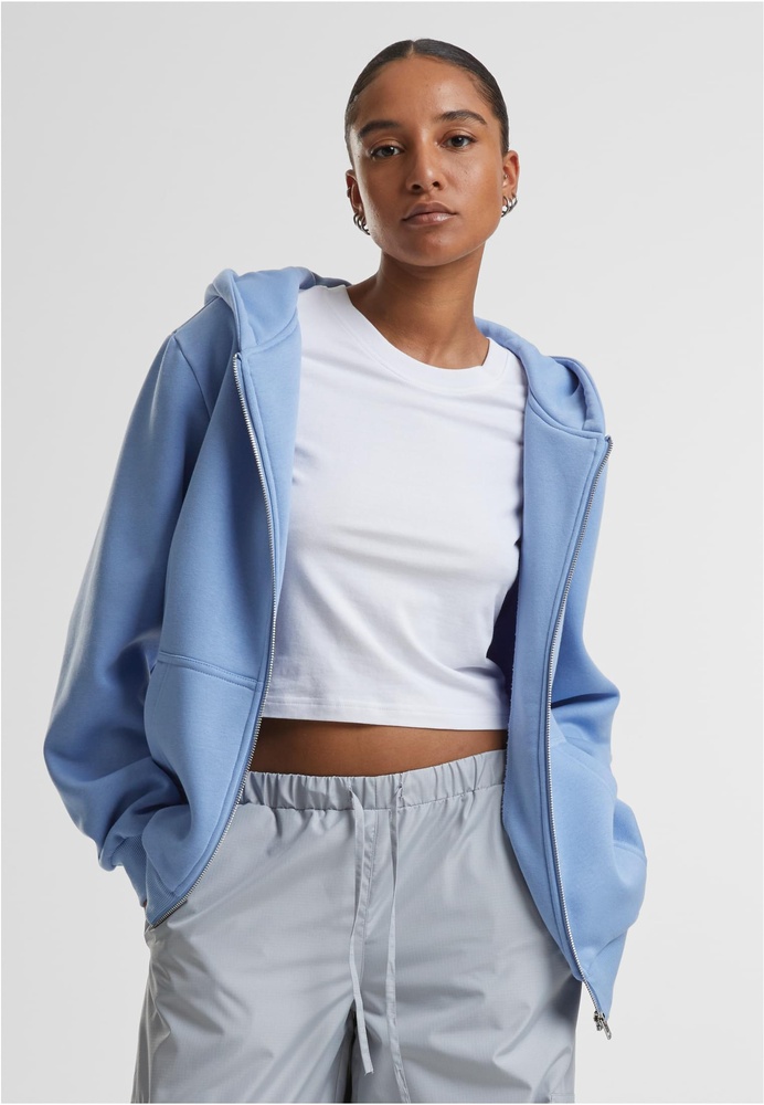 UrbanClassicsDamenLadiesFluffyZipHoodyTB7286Powderblue-3XL