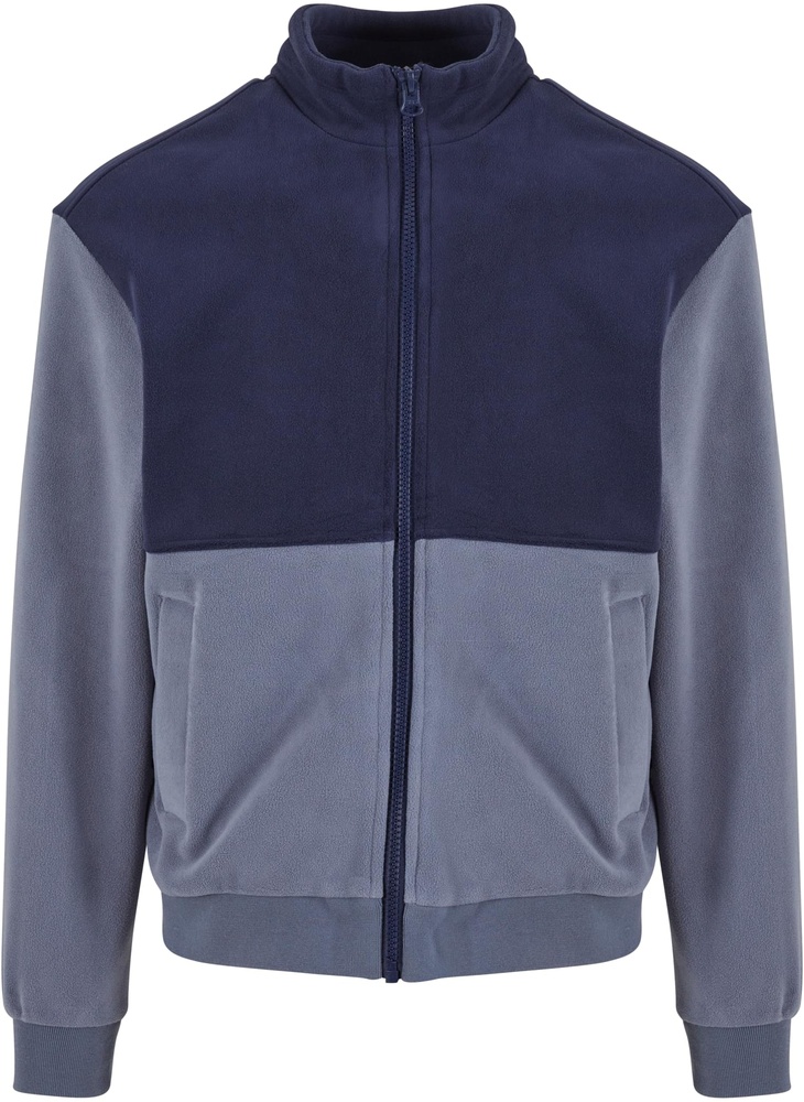 UrbanClassicsFleecejackeColourBlockPolarFleeceJacketTB7016NavyCloudsky-3XL