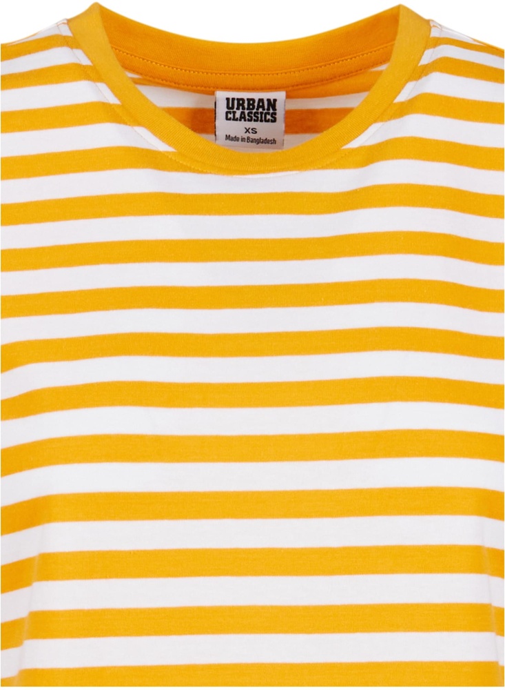 UrbanClassicsDamenT-ShirtLadiesRegularStripedTeeTB6826WhiteMagicmango-3XL
