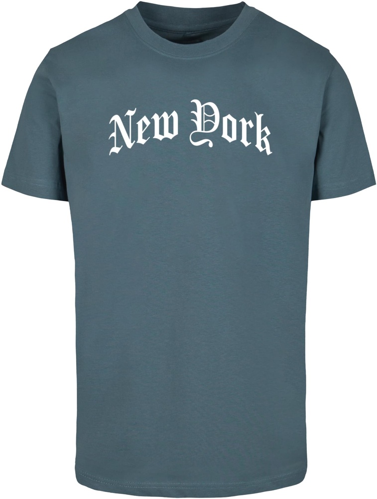 MisterTeeT-ShirtNewYorkWordingTeeMT3070Dustyblue-3XL