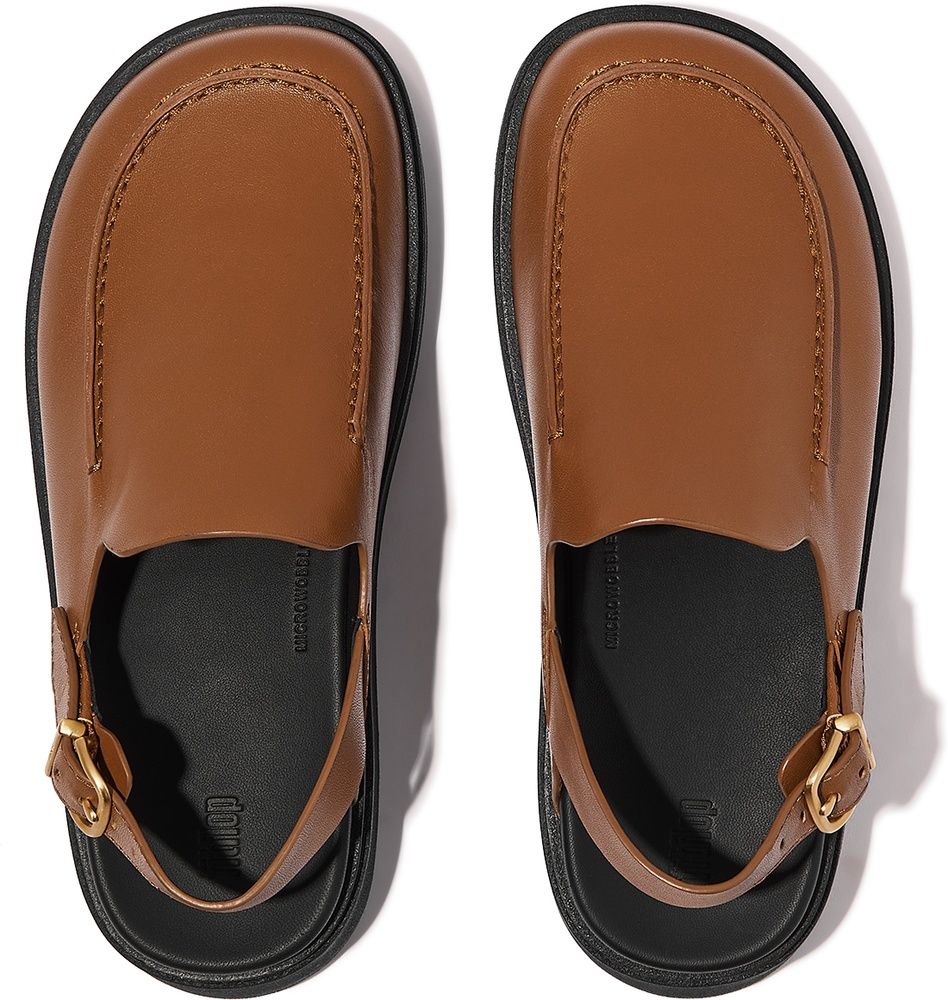 FitFlopDamenClogGen-FFLeatherBack-StrapMocMulesIY8DeepTan-38