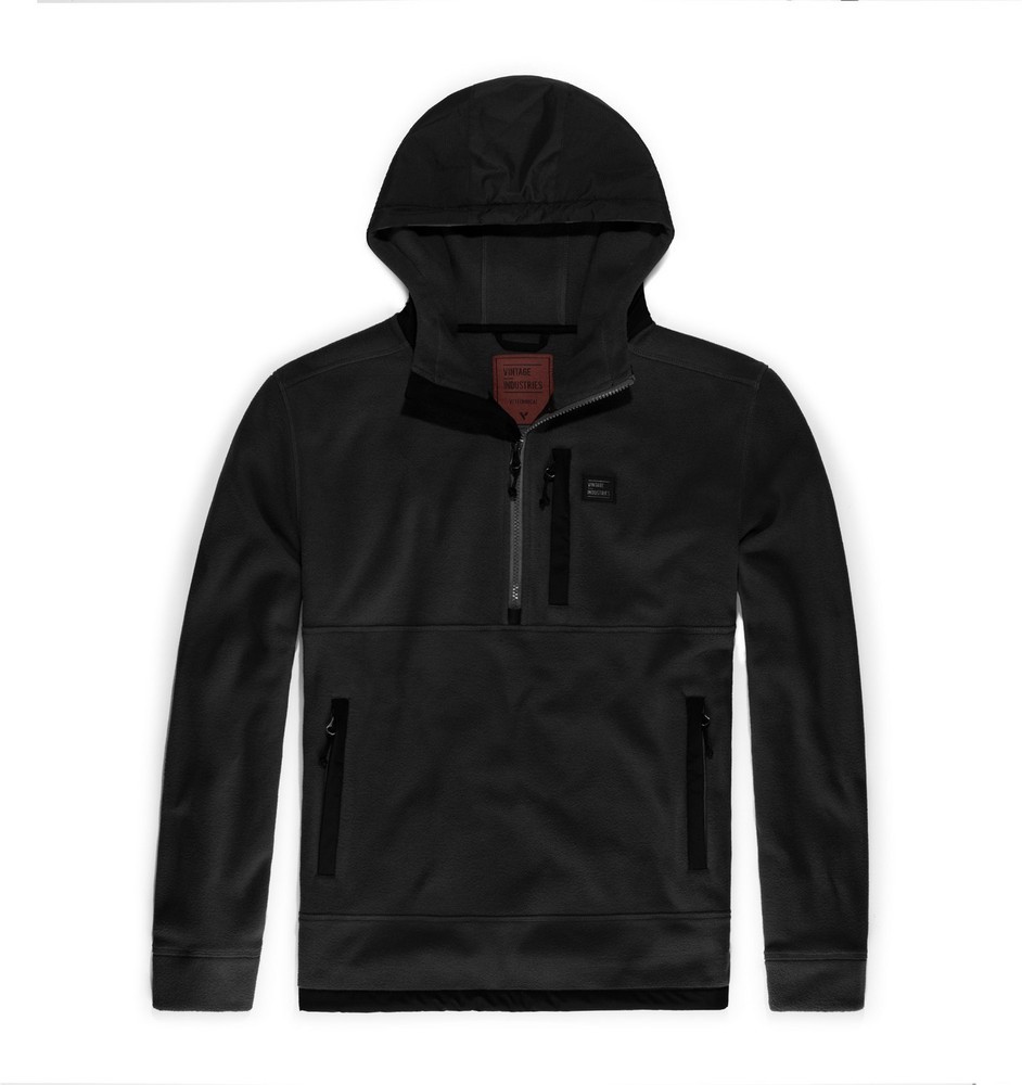 VintageIndustriesFleecepulloverVinsonHollowFibreFleeceBlack
