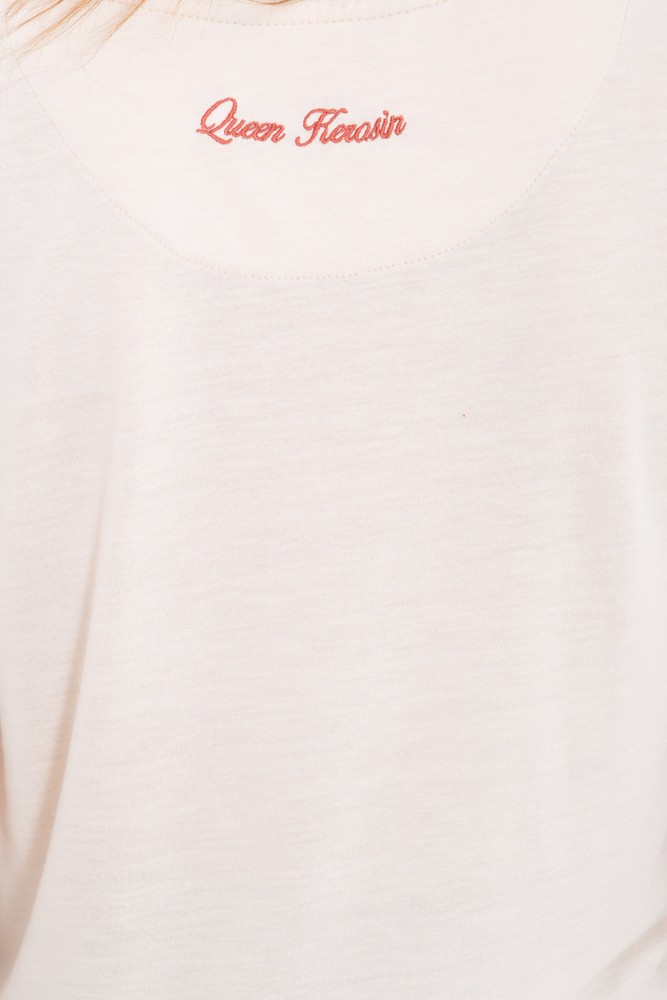 QueenKerosinBasicT-ShirtausViskose-MixQK120056Taupe-L