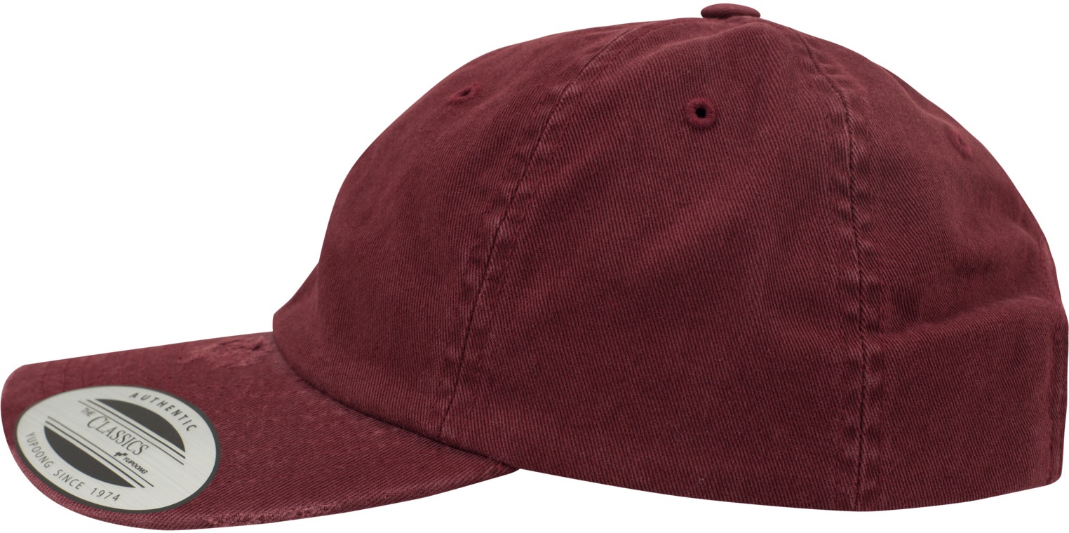 FlexfitCapLowProfileDestroyedCapMaroon