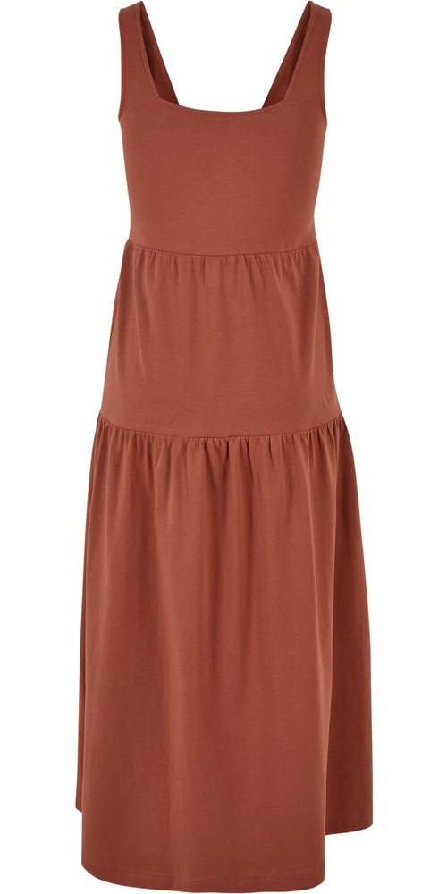UrbanClassicsDamenLadies78LengthValanceSummerDressTerracotta-3XL