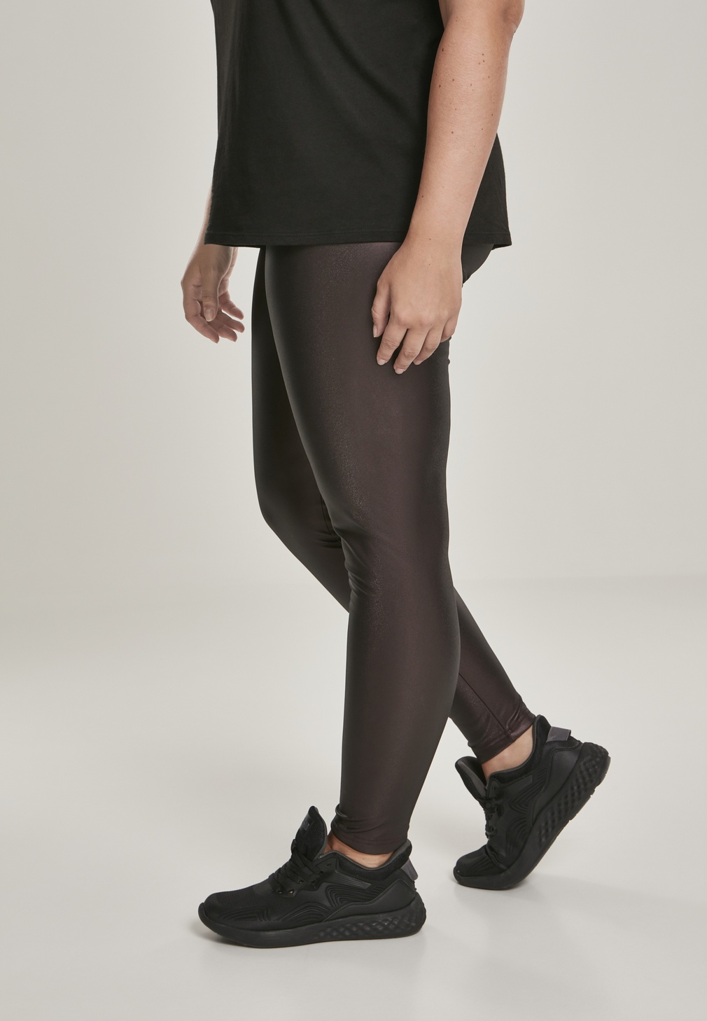 UrbanClassicsDamenLeggingsLadiesFauxLeatherHighWaistLeggingsRedwine-3XL